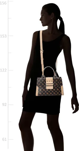 Vista 6 de Guess Bolso bandolera para mujer Greta Girlfriend Satchel - Mocha
