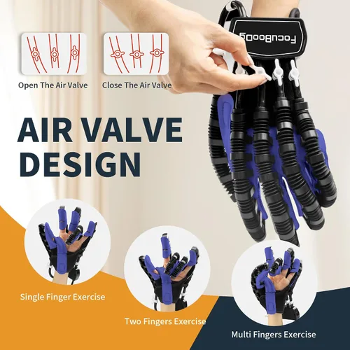 Vista 2 de Guantes robot de rehabilitación de manos FocuBoody Equipo de entrenamiento de dedos de movilidad para hemiplejia, accidente cerebrovascular