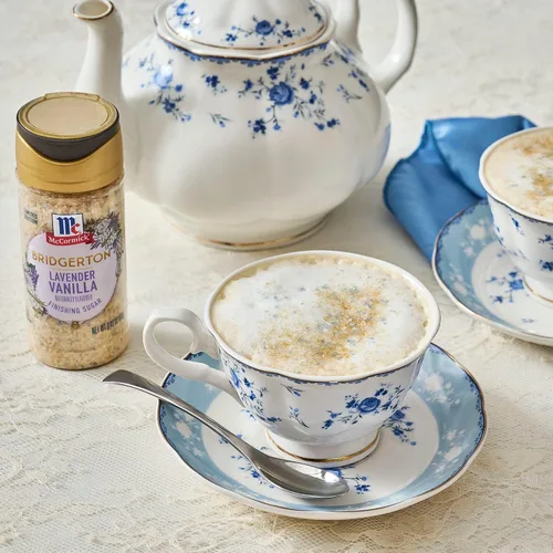 Vista 5 de McCormick Bridgerton - Azúcar de acabado, vainilla de lavanda, edición limitada, notas florales de lavanda, sabor a vainilla suave, para pasteles