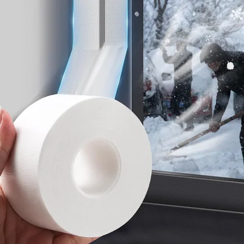 Vista 14 de Cinta selladora transparente, contra condiciones climáticas adversas, cinta adhesiva sin residuos, cinta aislante para puertas, ventanas y espacios