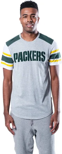 Vista 17 de Ultra Game NFL - Camiseta raglán de manga corta para hombre