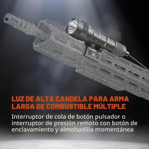 Vista 7 de Streamlight 88066 ProTac Rail Mount HL-X 1000 lúmenes linterna táctica multi-combustible para arma con interruptor remoto, interruptor trasero