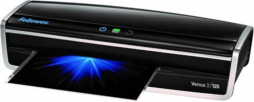 Vista 4 de Fellowes Laminador Venus 2 125, máquina laminadora de calentamiento rápido de 30-60 segundos, con kit de bolsas de laminación (5734801), negro