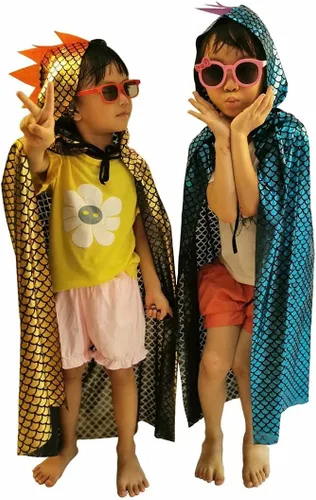 Vista 6 de Disfraces de dinosaurio, capa de dragón verde, ropa de disfraces de Halloween de 3 a 8 años