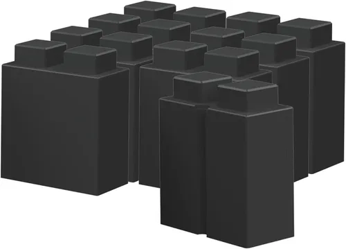 Vista 20 de EverBlock Paquete modular de plástico de tamaño natural de 3 x 3 pulgadas Bloques de construcción gigantes Fácil de conectar y reutilizar Uso
