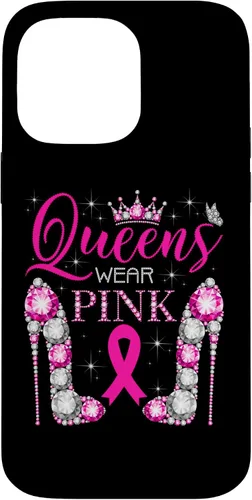 Vista 21 de iPhone 16 Queens Wear Rosa Concientización del Cáncer de Mama Estuche de Cinta Rosa