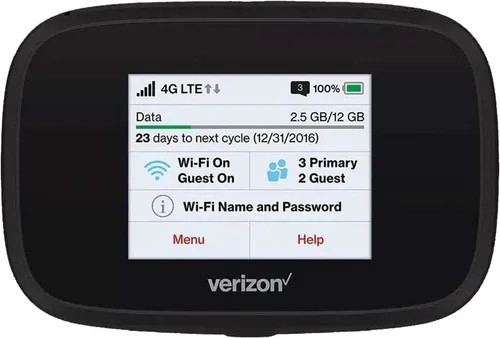 Vista 2 de Novatel Verizon Wireless Jetpack 7730L 4G LTE Hotspot móvil avanzado