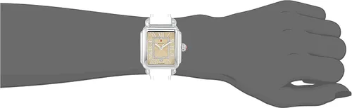 Vista 3 de MICHELE Reloj negro de cuarzo suizo con pantalla analógica MW06T00A0114 para mujer, Beige, Classic