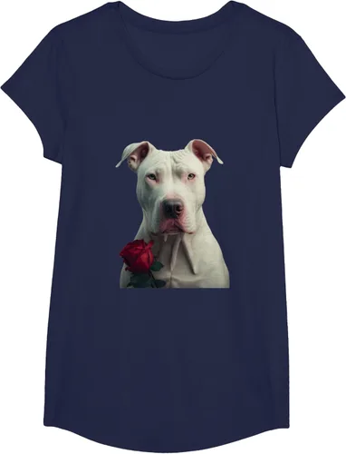 Vista 19 de Dogo Argentino Valentines Day Camiseta, Negro