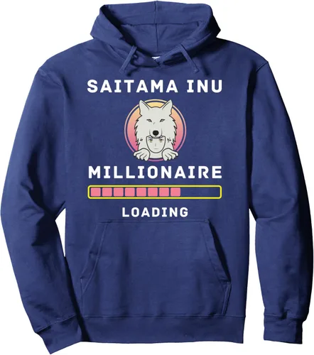 Vista 5 de Sudadera con capucha Saitama Inu Millionaire Loading Crypto Blockchain