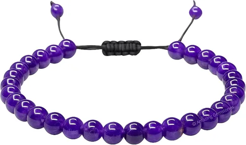 Vista 85 de Amazing Gemstone Crystal Anklet Ankle Bracelets for Women - Waterproof Beaded Healing Crystal Anklets, Plus Size Chakra Gemstone Bead Anklet