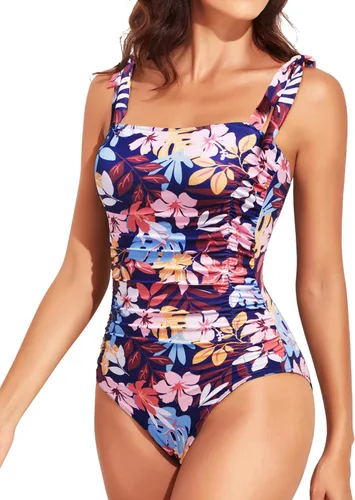 Vista 7 de Trajes de baño de una pieza para mujer, trajes de baño adelgazantes Negro