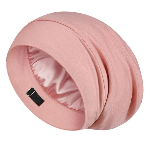 Vista 18 de LULUSILK Gorro de Dormir con Forro de Seda de Morera, Se Acabó el Cabello Encrespado y Enredado, Envoltorio de Cabello de Seda que se Mantiene