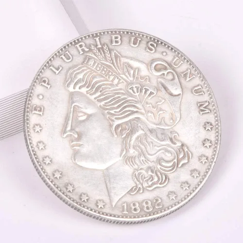 Vista 2 de Enjoyer Concha expandida (Morgan Dollar Version) Trucos de magia para aparecer/desaparecer monedas Trucos mágicos Accesorios de mago