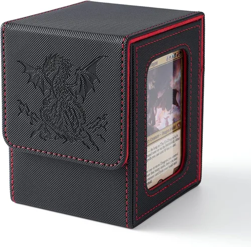 Vista 17 de Venssu Angel Themed MTG Deck Box with Commander Display (White and Grey)