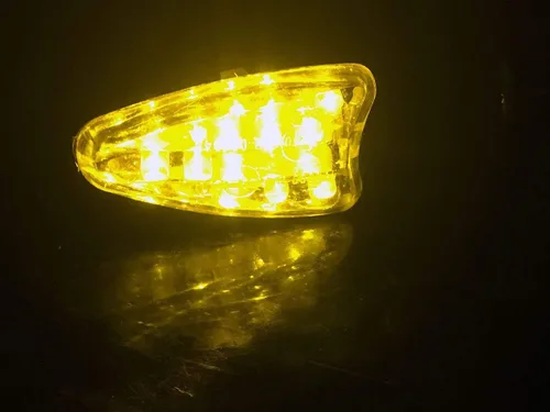 Vista 3 de Black LED Motorcycle Turn Signal Blinkers Side Marker Indicators Blinkers Compatible for 2012 Suzuki Vstrom 650