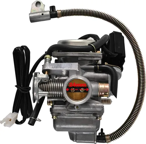 Vista 3 de GY6 Carburador de 125 cc/150 cc para motores de 4 tiempos, choke eléctrico, scooter ATV Go Kart 152QMI 157QMJ con colector de admisión de filtro
