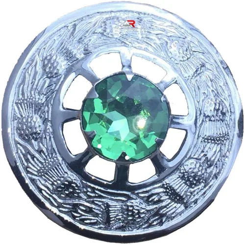 Vista 2 de Broche de cuadros con diseño irlandés de 3.0in de AAR con diseño celta de cuadros