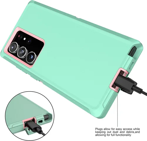 Vista 7 de MXX - Funda compatible con Samsung Galaxy S23 Ultra, 3 capas de protección completa, resistente, resistente, a prueba de golpes y polvo, para 23