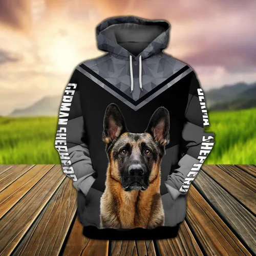 Vista 4 de Black Half Half Adorable Pets 3D Print Hoodies Unisex Pullover Hoodie Gift For Men, Women