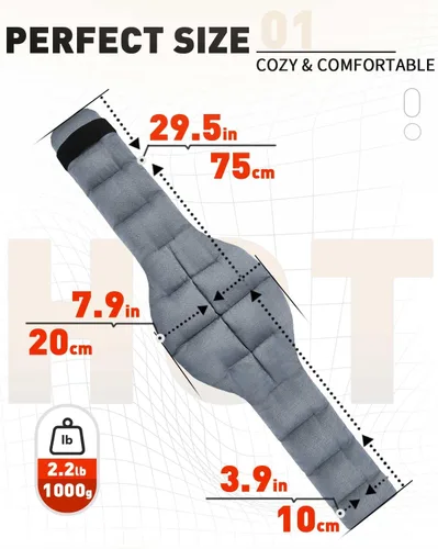 Vista 6 de COMOIL Almohadilla térmica para microondas para hombro y cuello, gris