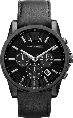 Vista 5 de Reloj cronógrafo Armani Exchange AX para hombre con correa de cuero, acero inoxidable o silicona