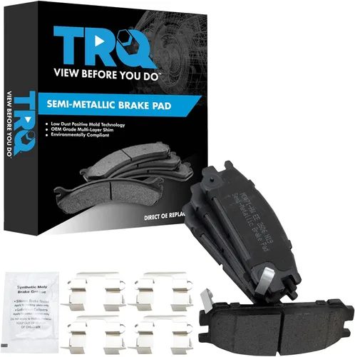 Vista 162 de TRQ Pastillas de freno delanteras semi metálicas compatibles con Ford Expedition 2018-2021 F-150 2018-2020 Lincoln Navigator 2018-2022
