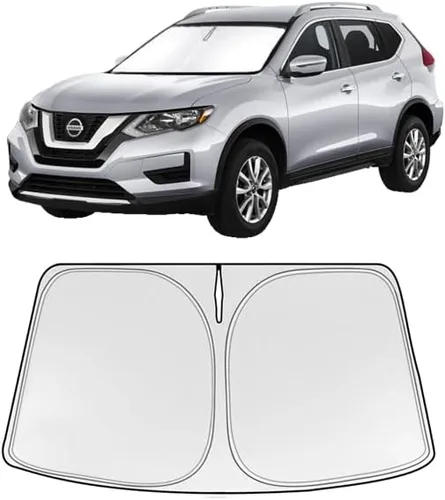 Vista 19 de Parasol plegable WODSTA de cobertura completa para parabrisas compatible con Audi Q5 2018-2025 todos los modelos de 4 capas engrosadas