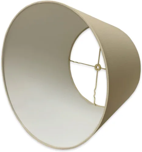 Vista 4 de Royal Designs, Inc. Persiana de tambor poco profundo cónico, HB-606-12BG, beige, 8 x 12 x 8.5