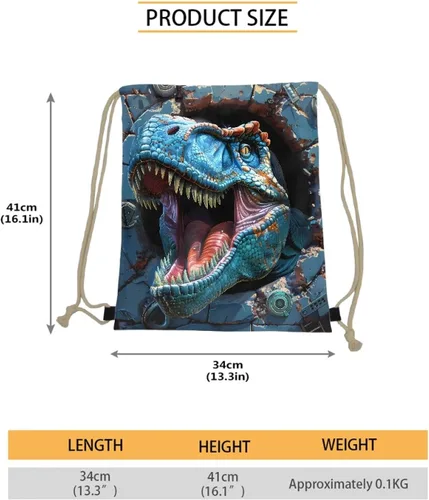 Vista 5 de AFPANQZ Mochila con cordón de diseño de animales geniales, mochila casual para viajes, deportes, bolsa de cincha para hombres, mujeres, niños