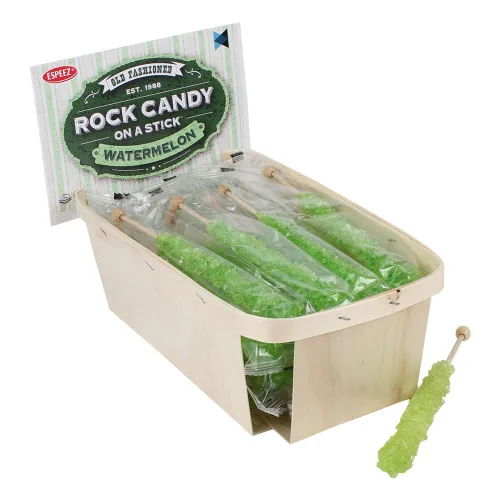 Vista 18 de Palitos de caramelo de roca extragrandes: 12 paletas de cereza rosa – envueltas individualmente – Palitos de caramelo de roca de cristal