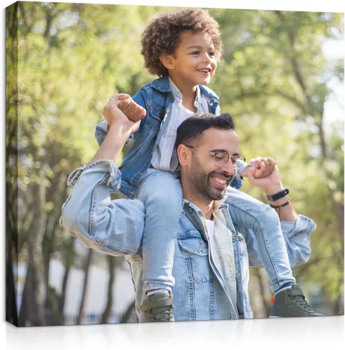 Vista 10 de Impresiones en lienzo personalizadas. Convierte las fotos en un impresionante arte de pared enmarcado, perfecto para decoración del hogar, regalos.