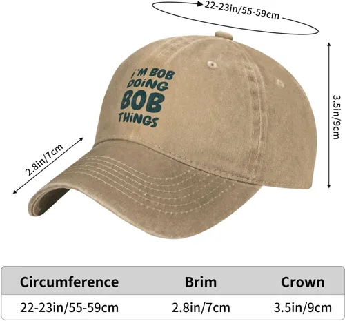 Vista 4 de Im Bob Doing Bob Things - Gorra de béisbol para hombre, gorras de moda
