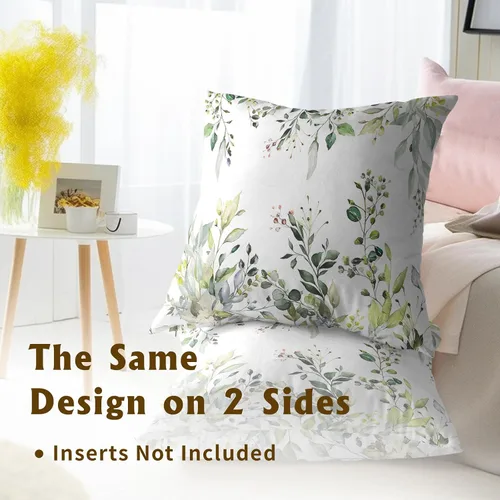 Vista 143 de Giwawa Juego de 2 fundas de almohada decorativas con diseño floral de girasol de 16 x 16 pulgadas, fundas de cojín decorativas para el hogar, sofá