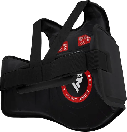 Vista 7 de RDX Protector de Cuerpo para Boxeo, Protector de Pecho para MMA Kickboxing Muay Thai, Chaleco para Entrenamiento de Sparring con Golpes Pesados