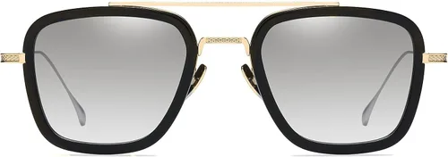 Vista 7 de SHEEN KELLY Lentes de sol de acetato Tony Stark para hombres y mujeres lentes cuadrados de nailon lentes de araña