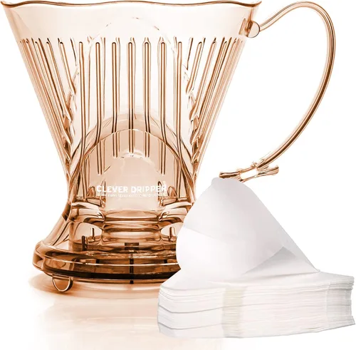 Vista 10 de Gotero de café Clever y filtros, grande 18 oz, diseño clásico original, plástico libre de BPA seguro, cafetera de goteo, cafetera de goteo por