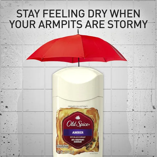 Vista 2 de Old Spice Fresher Collection Invisible sólida de los hombres antitranspirante y desodorante, Ambar
