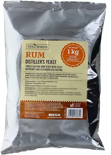 Vista 4 de STILL SPIRITS LEVADURA DESTILADOR DE RON 2.2 lbs Hace 92 galones de puré de ron