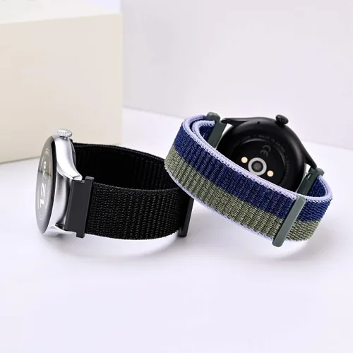 Vista 2 de ANNEFIT Correas de reloj deportivas de nailon, paquete de 2 correas ajustables de liberación rápida de 0.630in, 0.709in, 0.748in, 0.787in, 0.866in