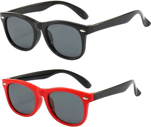 Vista 20 de FANNYGO Paquete de 3 lentes de sol polarizados para niños y niñas de 3 a 10 años Negro