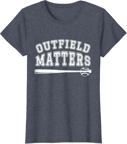 Vista 34 de Playing Baseball Outfield Matters - Camiseta Baseball Outfields Funny, Rojo