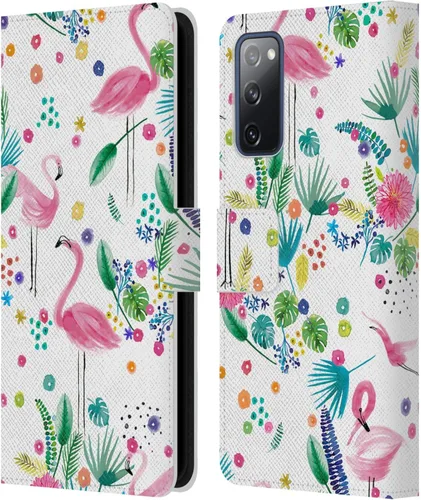 Vista 169 de Head Case Designs Officially Licensed Ninola Brushstrokes Black Summer Patterns Leather Wallet Case Compatible with Samsung Galaxy A07 4G