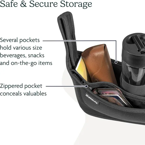Vista 3 de Organizador para padres UPPAbaby, compatible con todos los modelos / Se ajusta a los cochecitos Vista, Cruz, Minu, Minu Duo, Serie G / Bolsillo
