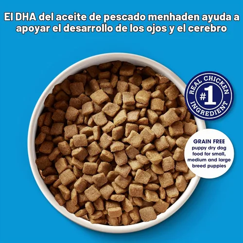 Vista 4 de Nature's Recipe Alimento seco para cachorros sin granos, receta de pollo, batata y calabaza, bolsa de 12 libras