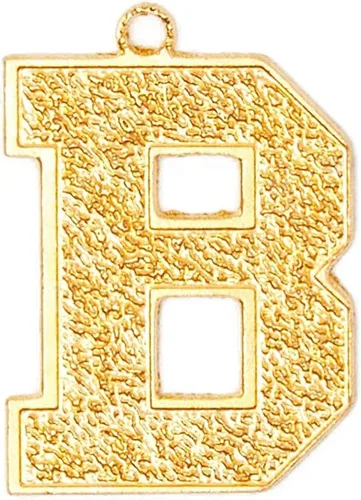 Vista 5 de Bright Creations Dijes de letras con iniciales, paquete de 26, cobre chapado en oro para hacer joyas de oro