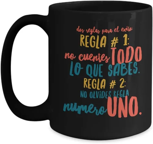 Vista 3 de Taza Cafe Exito Vaso, taza de café divertidas, tazas personalizadas, taza de café inspiradoras, taza con mensajes positivos., 11onza