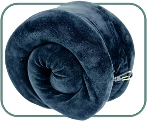 Vista 7 de Escape Premium Memory Foam Travel Neck Pillow - Negro