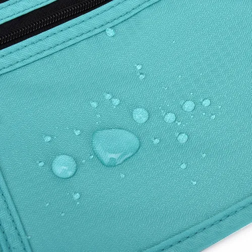Vista 90 de DAITET Cinturón de dinero, soporte para pasaporte, cartera de viaje oculta segura con bloqueo RFID, riñonera encubierta (negro), Negro, Rfid