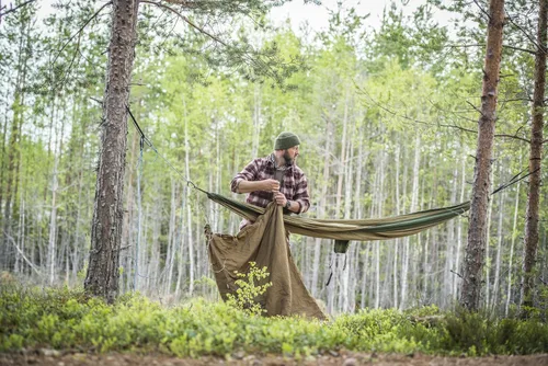 Vista 6 de Helikon-Tex Swagman Roll - Poncho militar multiusos - Poncho de emergencia, manta y chaqueta Woobie